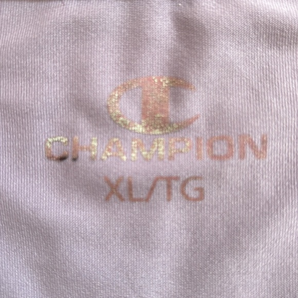 Champion recycled poly jacket in mauve, size XL. - Picture 7 of 7